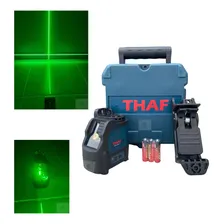 Nível Laser 2 Linhas Verde Thaf Alcance 30m Foto  mini 1