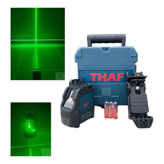 Nível Laser 2 Linhas Verde Thaf Alcance 30m Foto 1