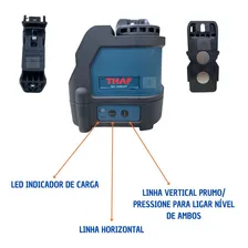 Nível Laser 2 Linhas Verde Thaf Alcance 30m Foto mini  2