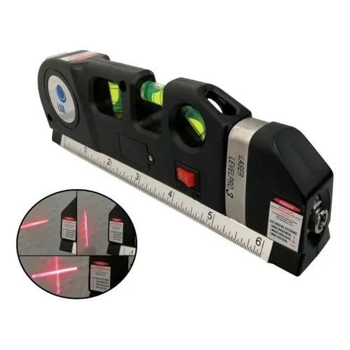 Nível Laser Profissional Trena Estágios Nivelador Level Pro3 Foto 1