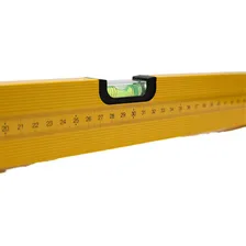 Nível Plástico Amarelo 3 Bolhas Com Régua 50cm Pedreiro Foto mini 4