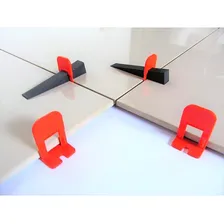 Nivelador Piso Porcelanato Espaçador 3mm Atlas 100un Cor Vermelho Foto mini 3