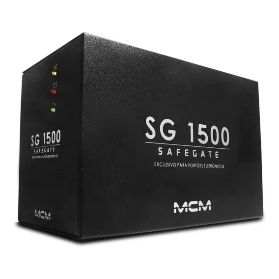No break MCM Safe Gate SG1500 1500VA entrada e saída de 220V CA preto Foto 1