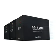 No break MCM Safe Gate SG1500 1500VA entrada e saída de 220V CA preto Foto mini  2