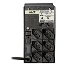 No break NHS Interactive Mini III 600 600VA entrada e saída de 120V preto Foto mini 3