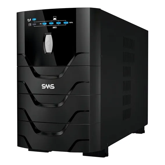 No break SMS Power Vision Upv 3000 Bi 27737 3000VA entrada de 115V - 127V / 220V e saída de 115V preto Foto 1