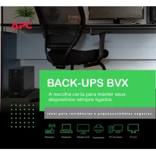 Nobreak Apc Back-ups 1200va Mono-115 Bvx1200-br Foto mini 4