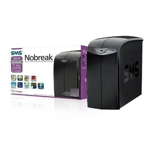 Nobreak Interactive Sms Ii 800s Entrada E Saida 220v Foto 1