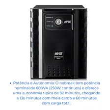 Nobreak Nhs Premium Gii Pdv 600va Semi-senoidal Foto mini  3
