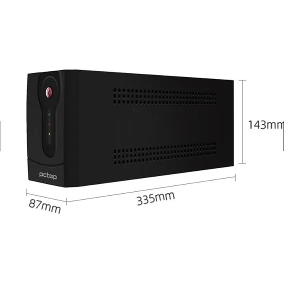 Nobreak Pctop 650va Bivolt 3 Tomadas Autonomia 35 Minutos Nf Cor Preto Foto 1