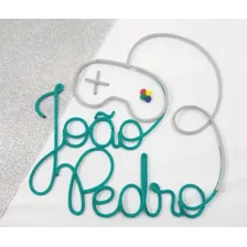 Nome Composto Em Tricotin Até Nove Letras Mais Um Desenho Cor Personalizado Foto mini 3