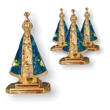 Nossa Senhora Aparecida Para Carro Com Dupla Face 5cm Foto  mini 1