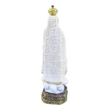 Nossa Senhora De Fátima 15cm - Enfeite Resina Foto mini  3