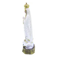 Nossa Senhora De Fátima 15cm - Enfeite Resina Foto mini  2