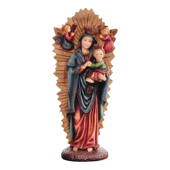 Nossa Senhora Do Perpetuo Socorro 10 Cm - Imagem Em Resina Foto 1