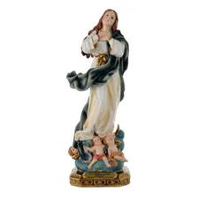 Nossa Senhora Imaculada Conceição 14 Cm - Imagem Em Resina Foto  mini 1