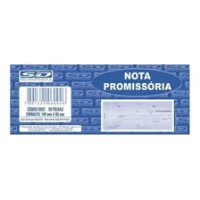 Nota Promiss贸ria 6,5x14,5 Cm S. Domingos 50 Fls Pt C/ 20 Foto mini 1