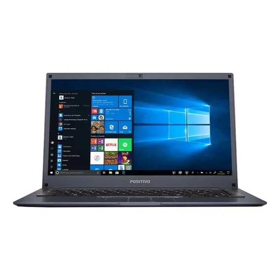 Notebook Positivo Motion Q232B azul 14 Intel Atom 2GB de RAM 32GB HDD 1366x768px Windows 10 Home Foto 1