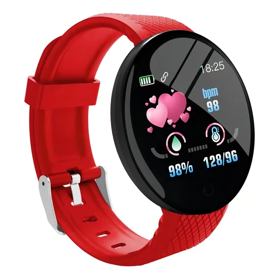 Notificações multiesportivas do Smartwatch Smartwatch D18 Ruffo Red Caloria Fitness Foto 1