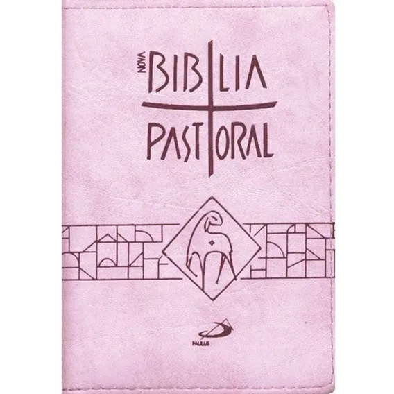 Nova BĂblia Pastoral MĂ©dia ZĂper Rosa Editora Paulus Foto 1