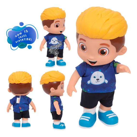 Novabrink Boneco Aventureiro Azul Luccas Neto 14 Frases Foto 1