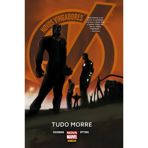 Novos Vingadores: Tudo Morre, de Hickman, Jonathan. Editorial Panini Brasil LTDA, capa dura em português, 2017 Foto 1
