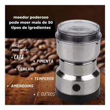 Noz Máquina Moer Sementes Temperos Pimenta Amendoim de 110V processador elétrico Foto mini  3