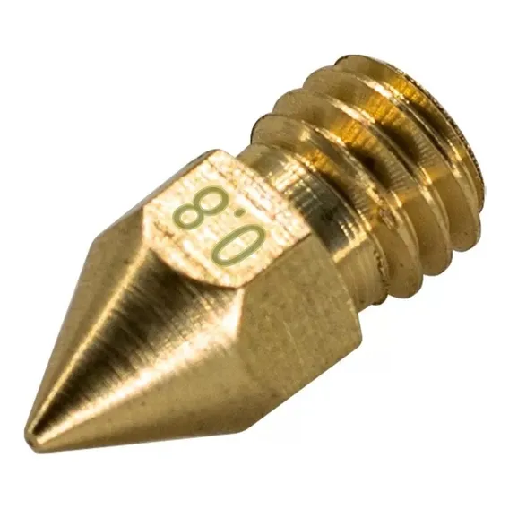 Nozzle Bico Hotend 1.75mm M6 0.8mm Foto 1