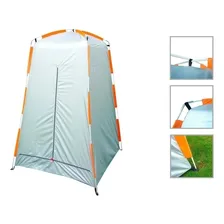 NTK Pampa barraca banheiro trocador de roupa camping cor branco e laranja Foto mini  3