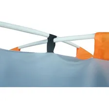 NTK Pampa barraca banheiro trocador de roupa camping cor branco e laranja Foto mini 4