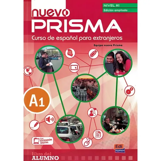 Nuevo Prisma A1 - Libro del alumno con CD audio, de Equipe Nuevo Prisma. Editorial Edinumen, capa mole em espanhol, 2013 Foto 1