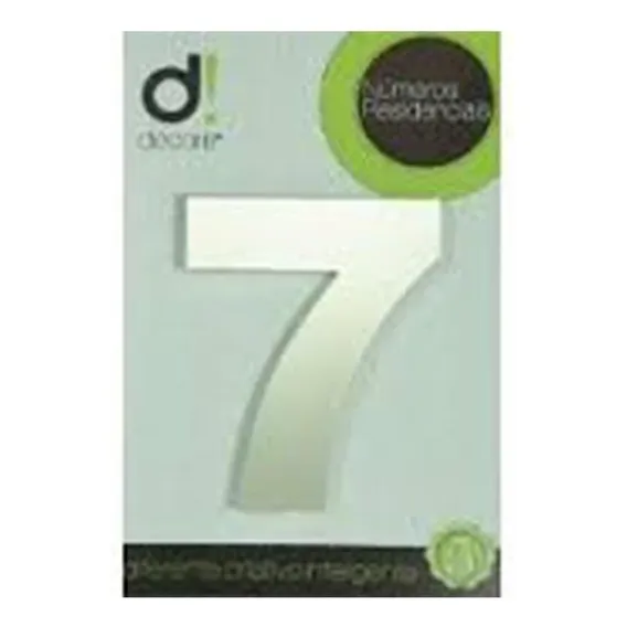 Numero Aluminio Espelhado Apartamento 1 7cm 5 Foto 1