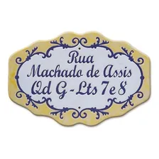 Número De Residência Número De Casa Número Personalizado De residência Número de Cerâmica Azulejo Com Número De casaVenda De Número De Casa Foto  mini 1