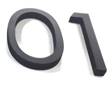 Numero Para Casa 16cm Preto Fosco Foto mini 4