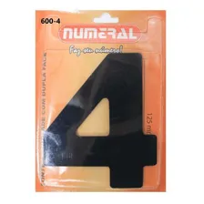 Número Residencial 4 Numeral Em Acm Preto Foto mini 1
