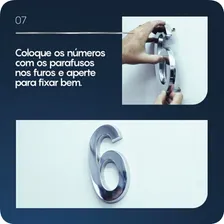Número Residencial Para Casa 2 Branco 3d 22cm Foto mini 3