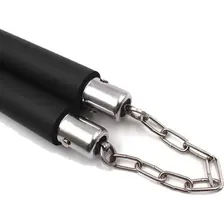 Nunchaku De Borracha Com Rolamento - Mkl Cor Preto Foto mini  3