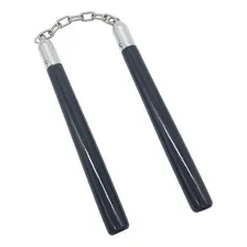 Nunchaku De Madeira Com Rolamento Kung Fu Karatê Foto mini 1