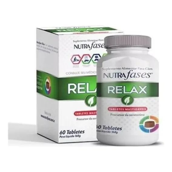 Nutrafases Relax Pote Com 60 Tabletes Foto 1