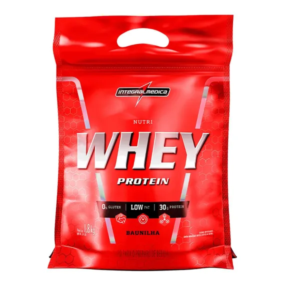 Nutri Whey Protein Baunilha 1,8kg Refil - Integralmedica Foto 1