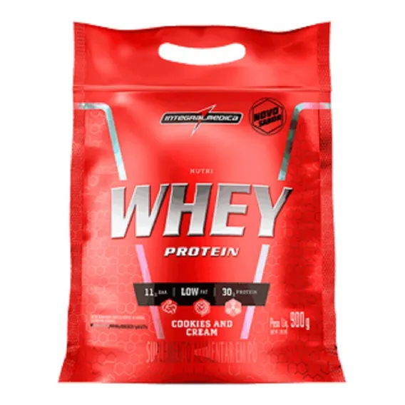Nutri Whey Protein (morango, Chocolate Ou Baunilha) + Sabor Whey Protein - Cookies Foto 1