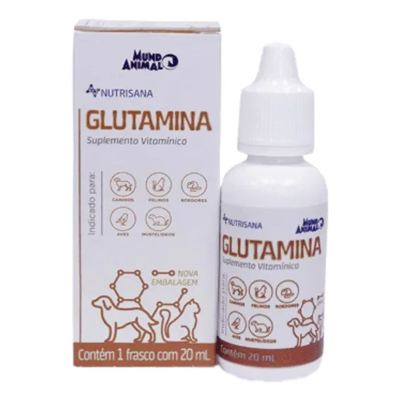 Nutrisana Glutamina Suplemento Vitamínico 1 Frasco De 20 Foto 1