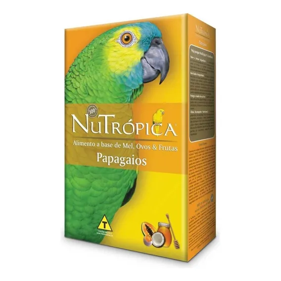 Nutr贸pica Farinhada Papagaio Mel, Ovos E Frutas - 300g Foto 1