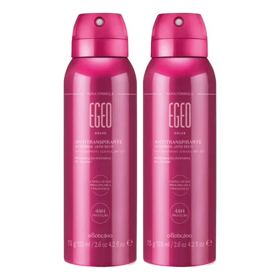 O Boticário Kit Egeo Dolce Desodorante Aerosol 2x75g/125ml Foto 1