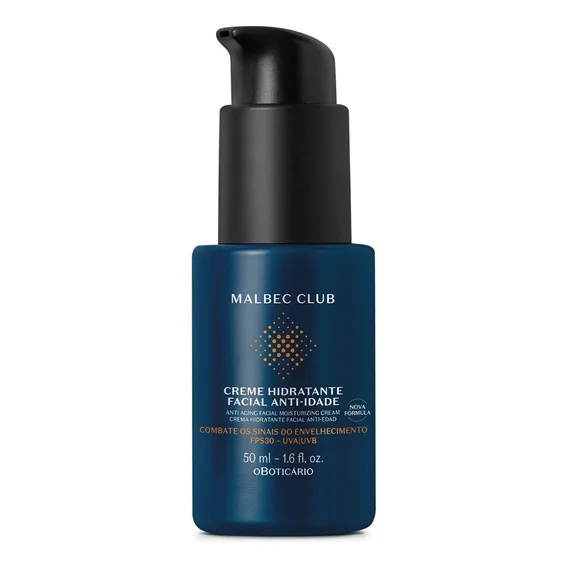 O Boticário Malbec Club Creme Hidratante Facial Anti-idade 5 Foto 1