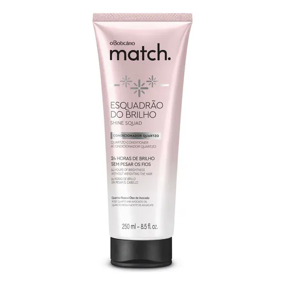 O Boticario Match Condicionador Esquadrão Do Brilho 250ml Foto 1