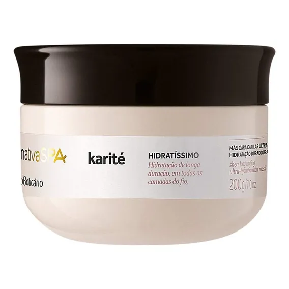 O Boticario Nativa Spa Mascara Capilar Karite 200g Foto 1