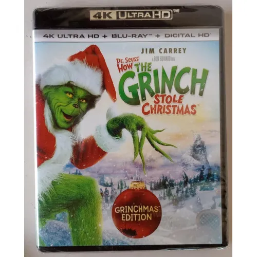 O Grinch 4k Uhd Blu Ray (lacrado Dub/leg) Jim Carrey Foto 1