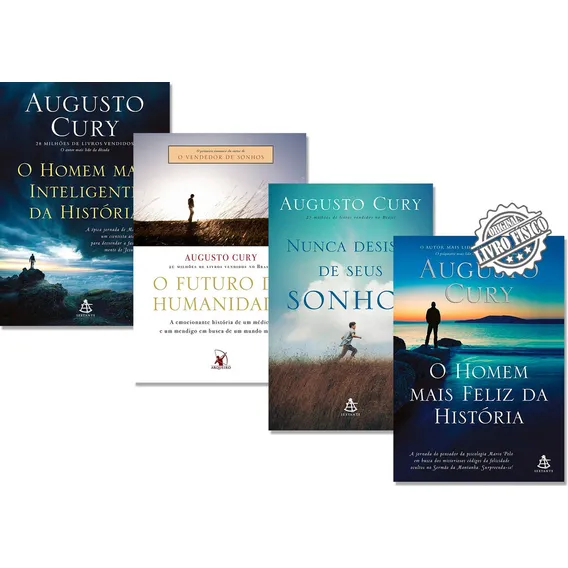 O Homem Mais Inteligente Da História: O Homem Mais Inteligente Da História, De Cury, Augusto. Série Romance Augusto Cury, Vol. 4. Editora Gmt Editores Ltda., Capa Mole, Edição 1 Em Português, 2016 Foto 1