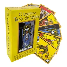 O Legitimo Taro Waite 78 Cartas Plastificado Com Manual Foto mini  2